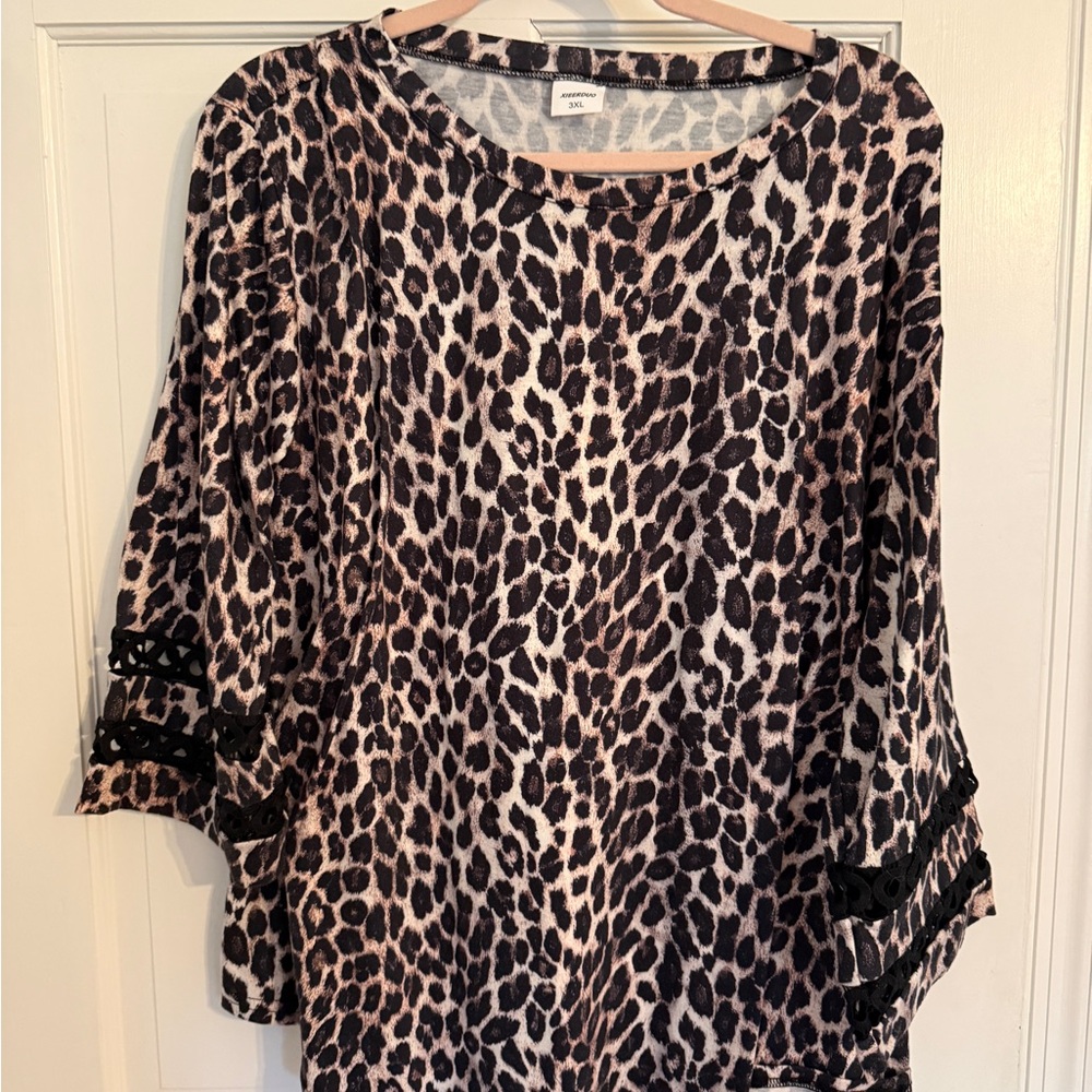 Leopard Print Women's Top